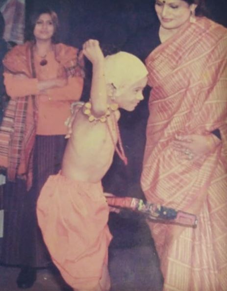 Rahul Kumar during his childhood