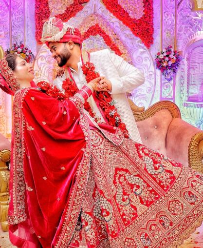 Rahul Kumar during his wedding as per Hindu traditions
