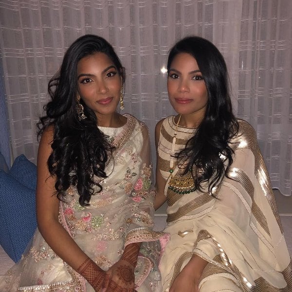 Zara Rahim with her sister, Sara