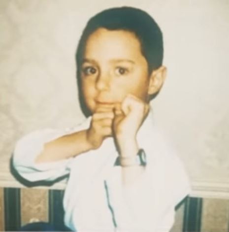 A childhood photo of Tom Aspinall