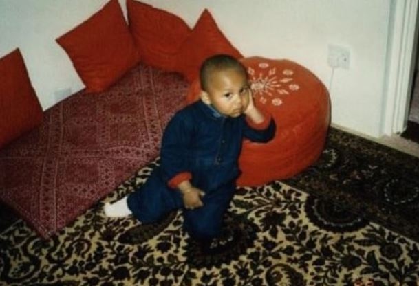 A childhood picture of Hussam Aseem