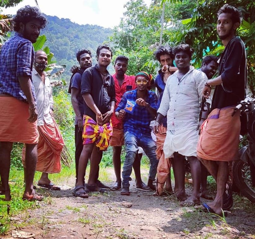 Akhil Vishwanath with his friends