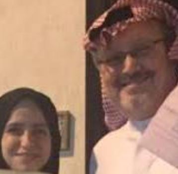 Jamal Khashoggi with his second wife