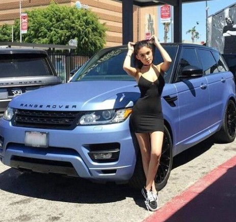Madison Beer with her Range Rover