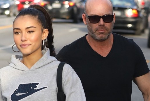 Madison Beer with her father