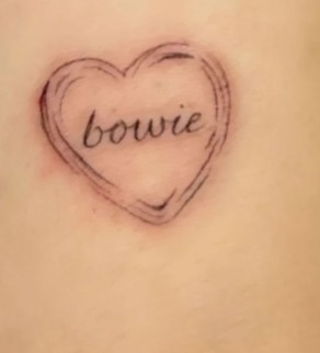 Madison Beer's 'Bowie' tattoo