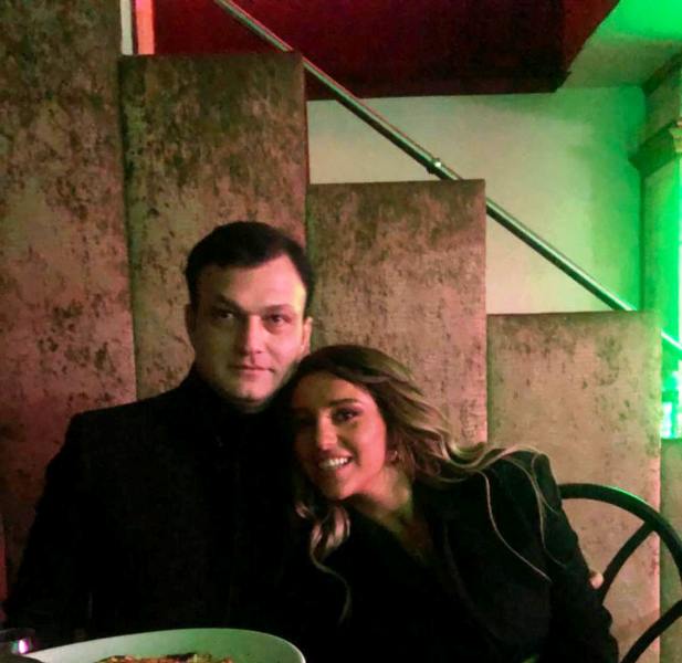 Nutsa Buzaladze with her brother