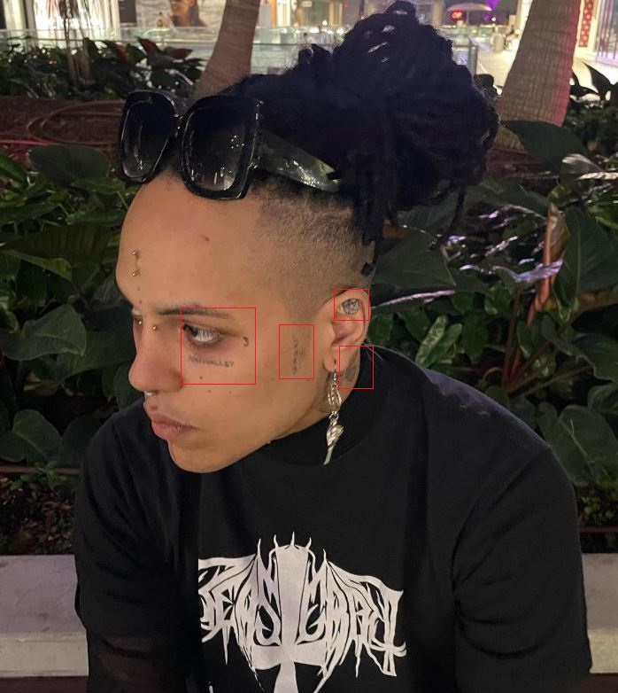 Poorstacy's face tattoos