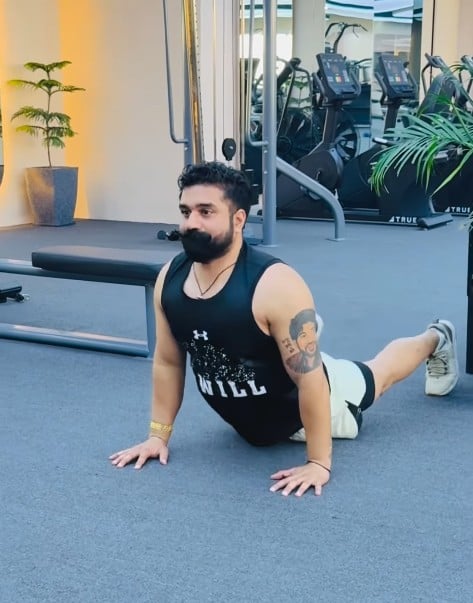 Rana Balachauria during a gym session