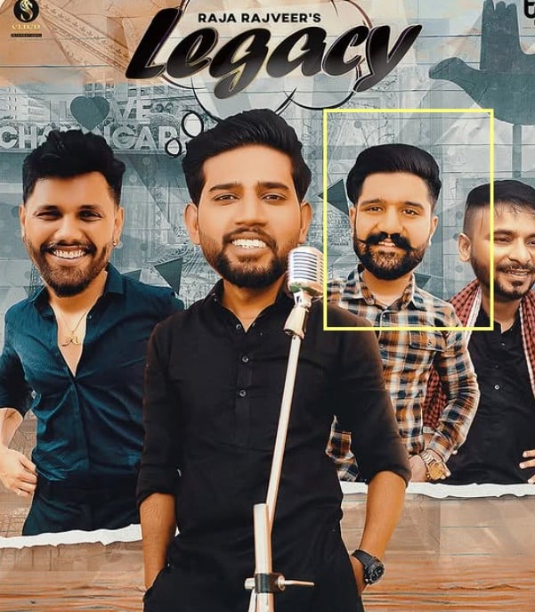 Rana Balachauria on the poster of the song Legacy