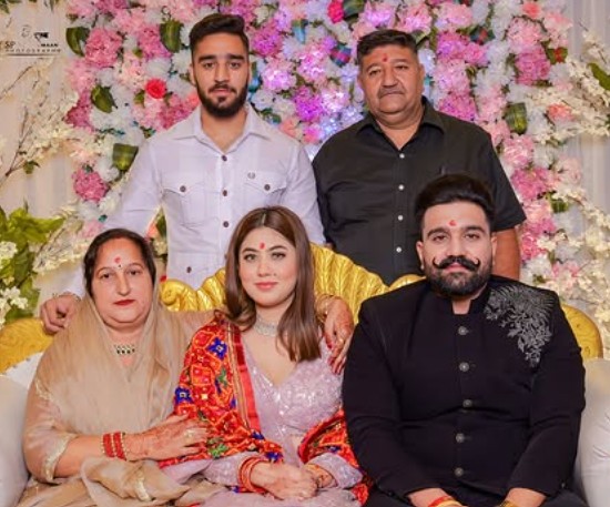 Rana Balachauria with his wife, parents and brother