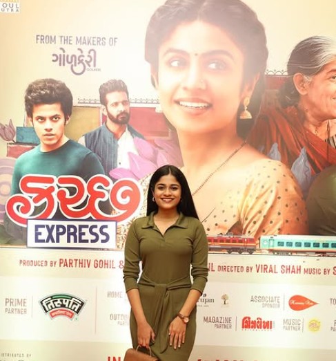 Reeva Rachh during the promotion of her film Kutch Express (2023)