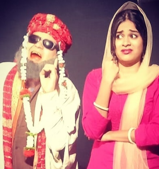 Reeva Rachh in a still from the theatre play Meri Jaan Ke Hitler