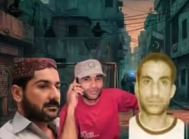 Rehman Dakait (right), Baba Ladla (middle), and Uzair Baloch (left)