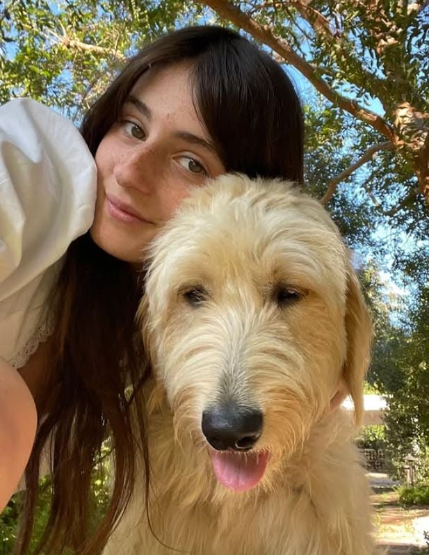 Romy Reiner with her dog