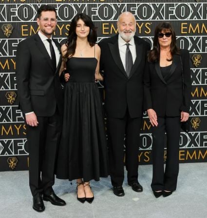 Romy Reiner with her parents and elder brother, Jake Reiner