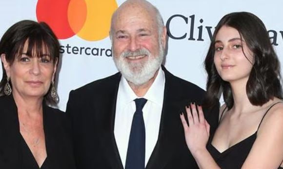 Romy Reiner with her parents