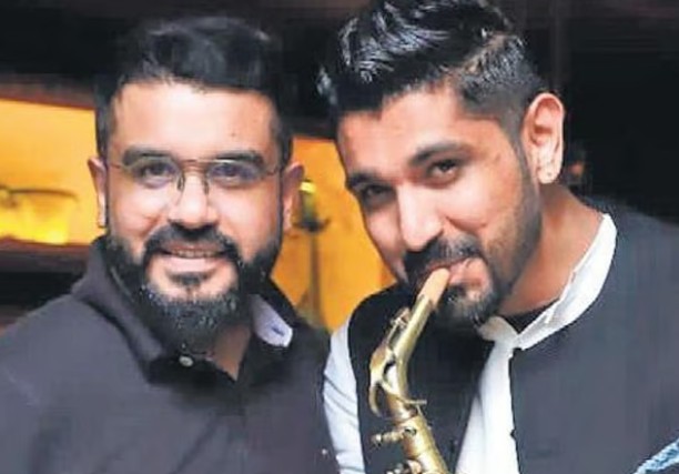 Saurabh Luthra with his brother (left)