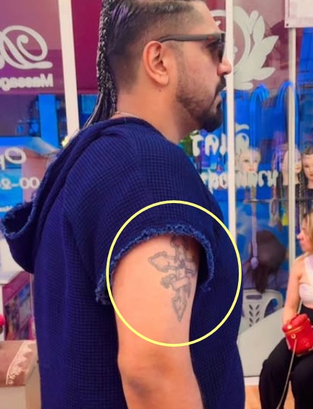 Saurabh Luthra's tattoo on his right arm