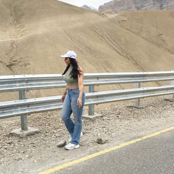 Shazia Samji during her holiday