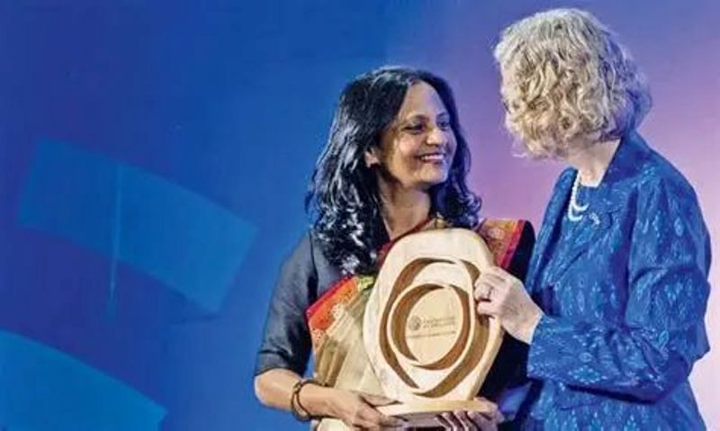 Supriya Sahu receiving UNEP Champions of the Earth Award (2025)