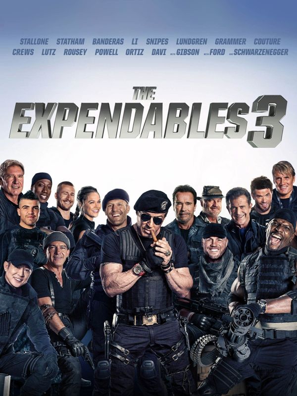 A poster of the film 'The Expendables 3' (2014)