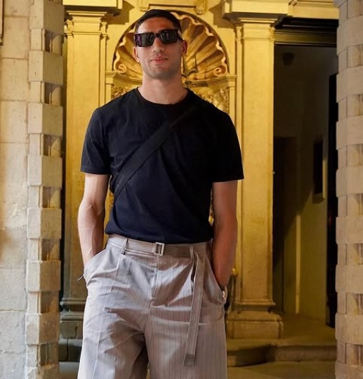 Achraf Hakimi during a trip