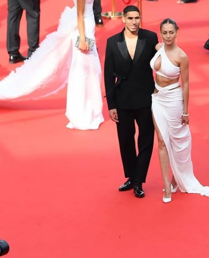 Achraf Hakimi posing on the red carpet
