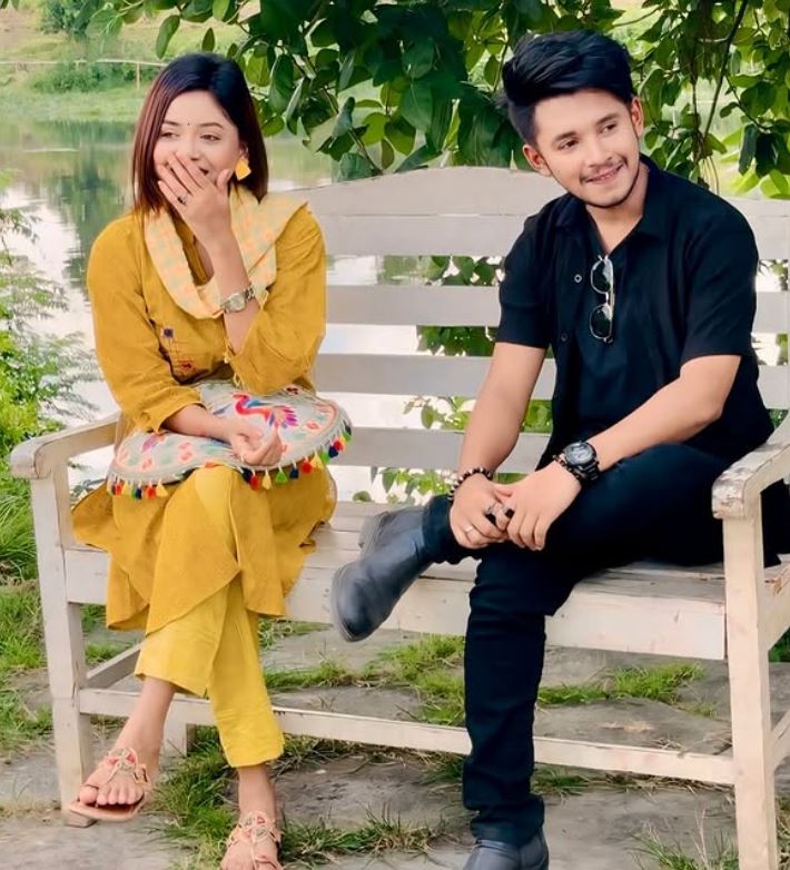 Arohi Mim with Sakib Siddique