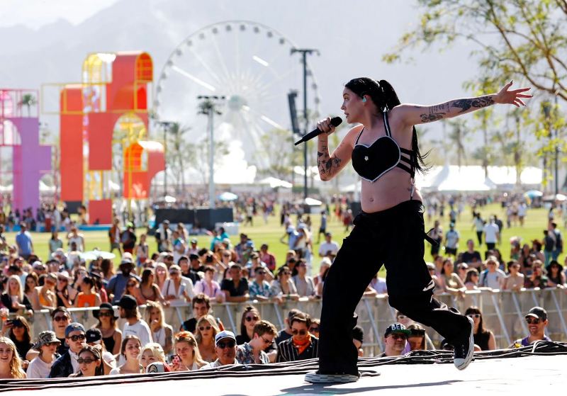 Bishop Briggs while performing at Coachella (2022)