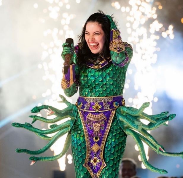 Bishop Briggs while performing on the show 'The Masked Singer 9'
