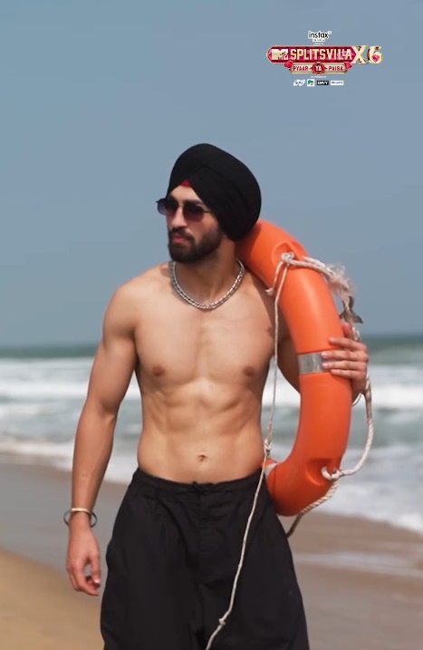 Chakshdeep Singh in a still from the dating reality show Splitsvilla X6