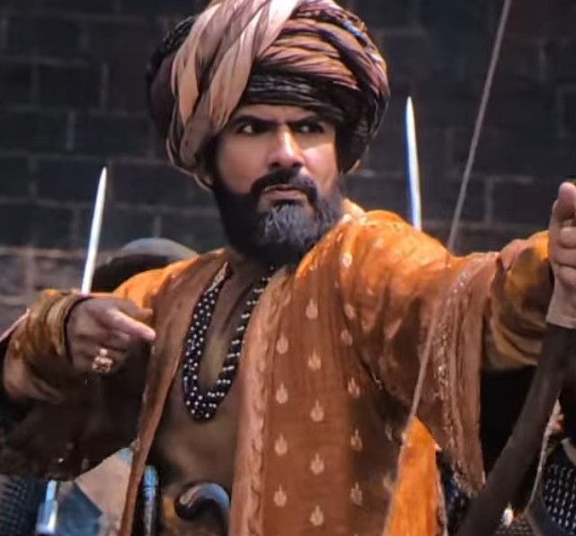 Danish Pandor in a still from the film Chhaava