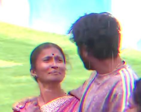 Gilli Nata with his mother