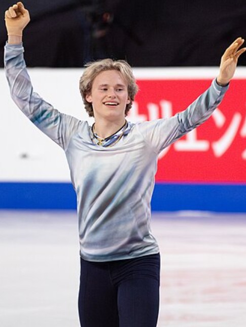 Ilia Malinin after his short program at 2024 Skate Canada International