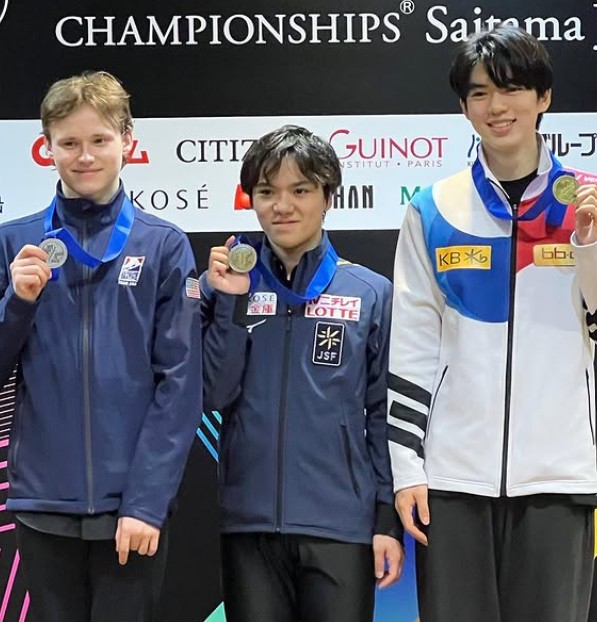 Ilia Malinin after winning a silver medal in 2023