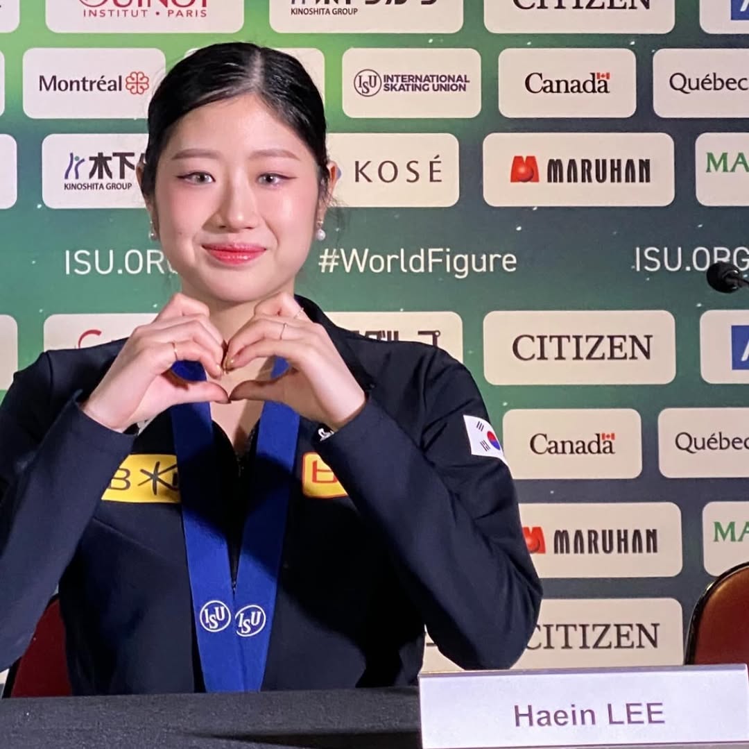 Lee Hae-in, after winning bronze at the 2024 World Championship in Montreal