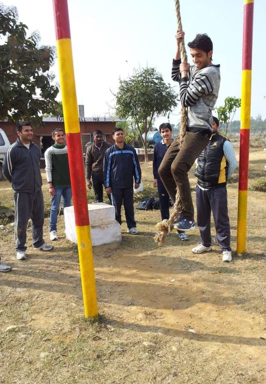 Major Rishabh Singh, during his Service Selection Board training days