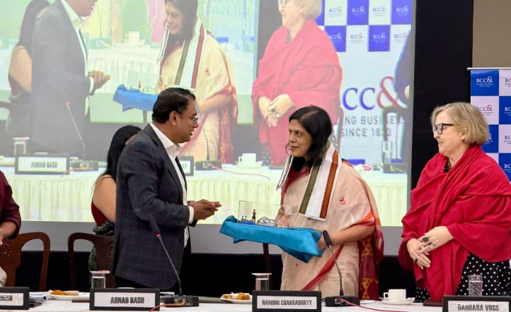 Nandini Chakraborty during a conference