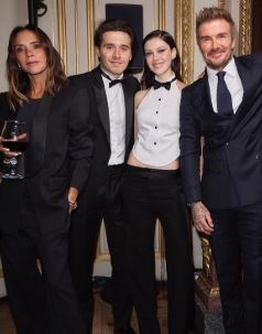 Nicola Peltz with her husband and his parents