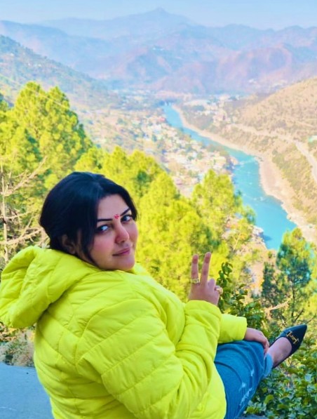 Pamela Goswami during a trip