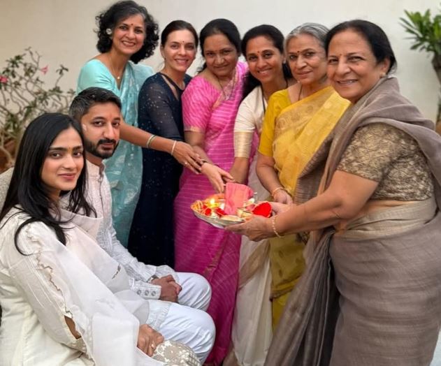 Rutuja Patil with Jay Pawar when their marriage was fixed