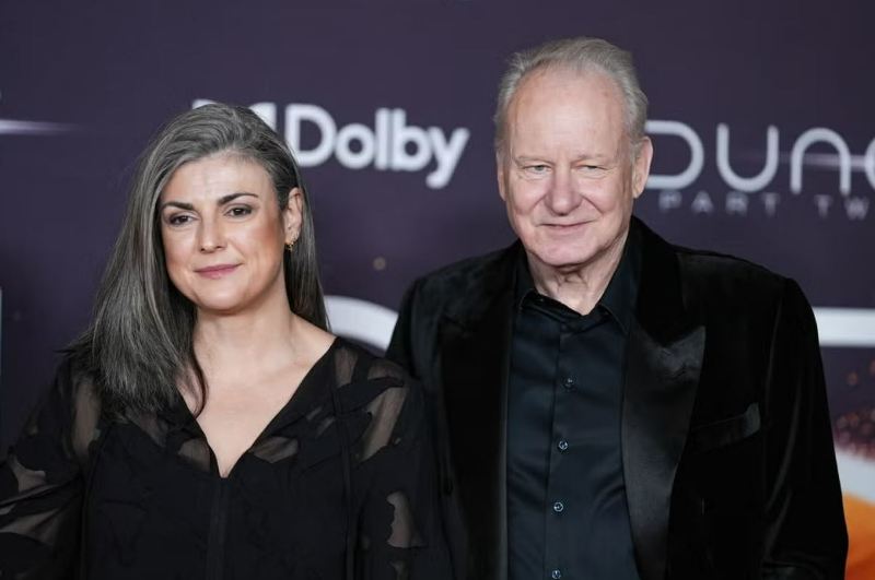 Stellan Skarsgård and Megan Everett-Skarsgård