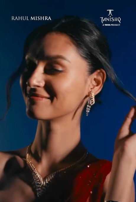 Tamanna Katoch while promoting a jewellery brand