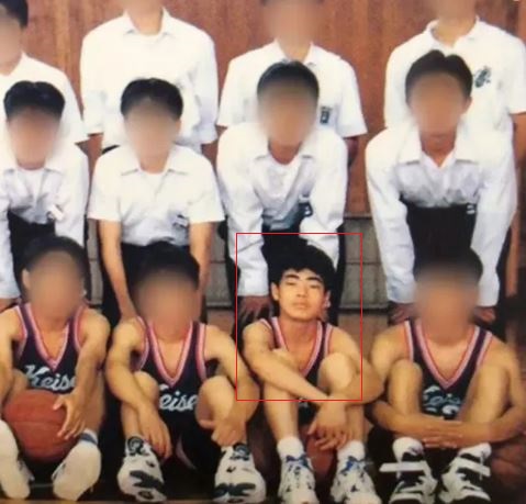 Tetsuya Yamagami, when he was a part of the middle school basketball team