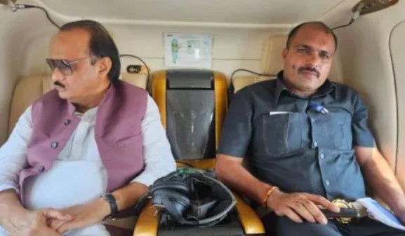 Vidip Jadhav with Ajit Pawar