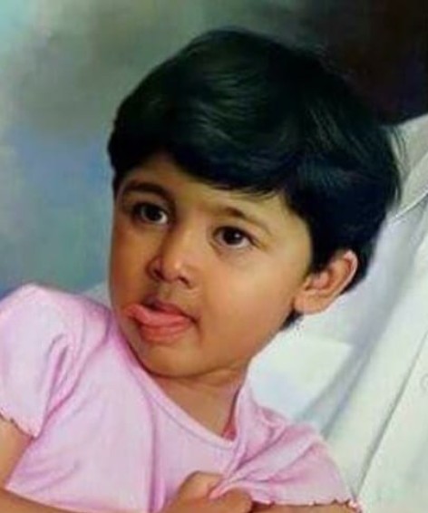 A childhood picture of Revati Sule