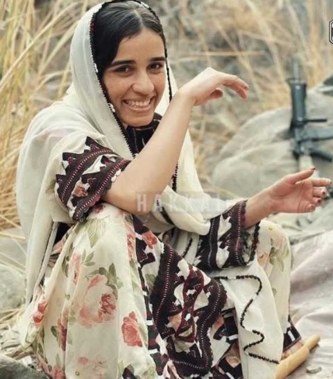 An old picture of Hawa Baloch
