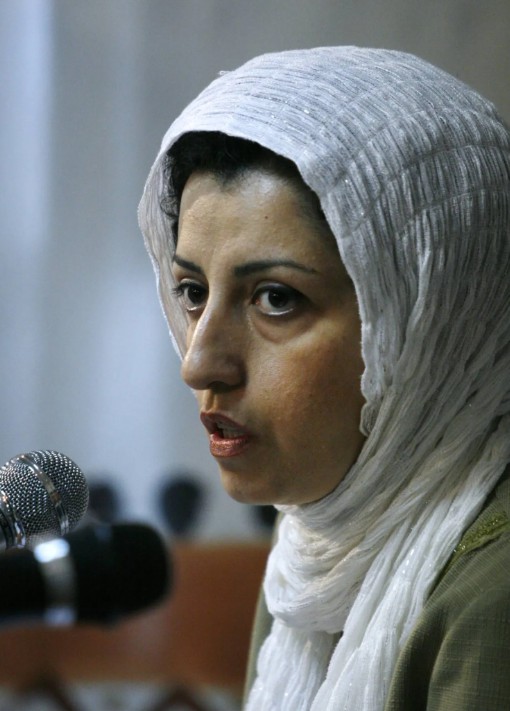 An old picture of Narges Mohammadi