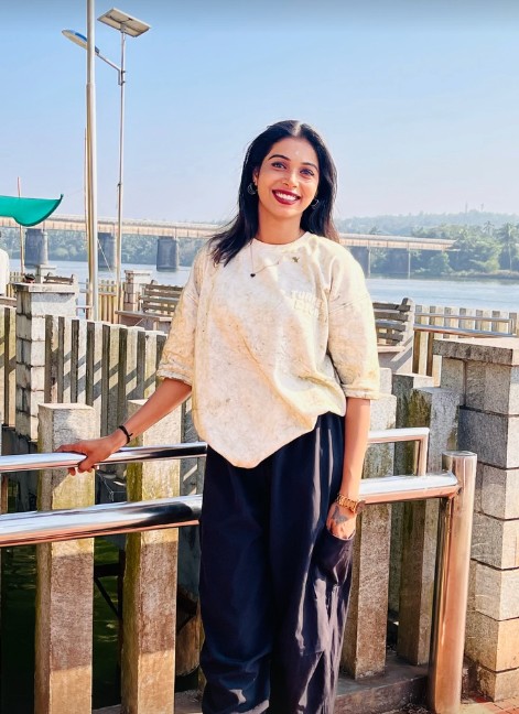 Chinnu Pappu during a trip